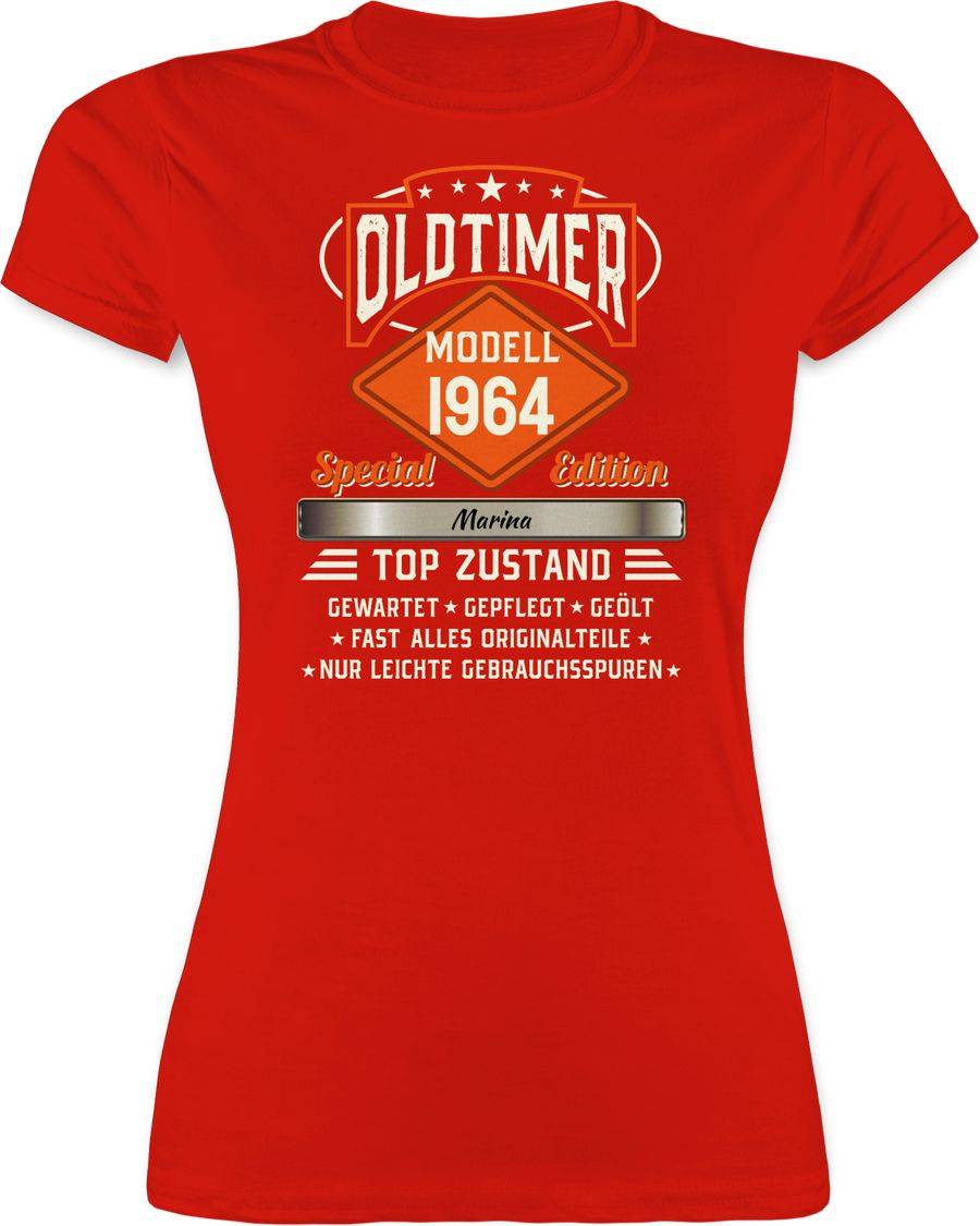 Shirtracer Oldtimer Special Vintage 1964 mit Name Shirts & Mehr Shirtracer