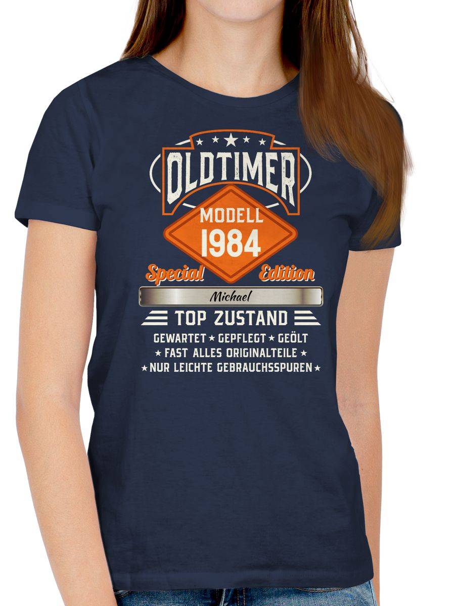 Shirtracer Oldtimer Special Vintage 1984 Mit Name Shirts & Mehr Shirtracer