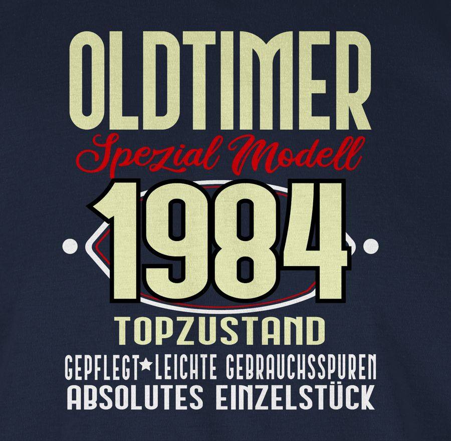 Shirtracer Oldtimer Spezial Modell 1984 Vierzigster Shirts & Mehr Shirtracer