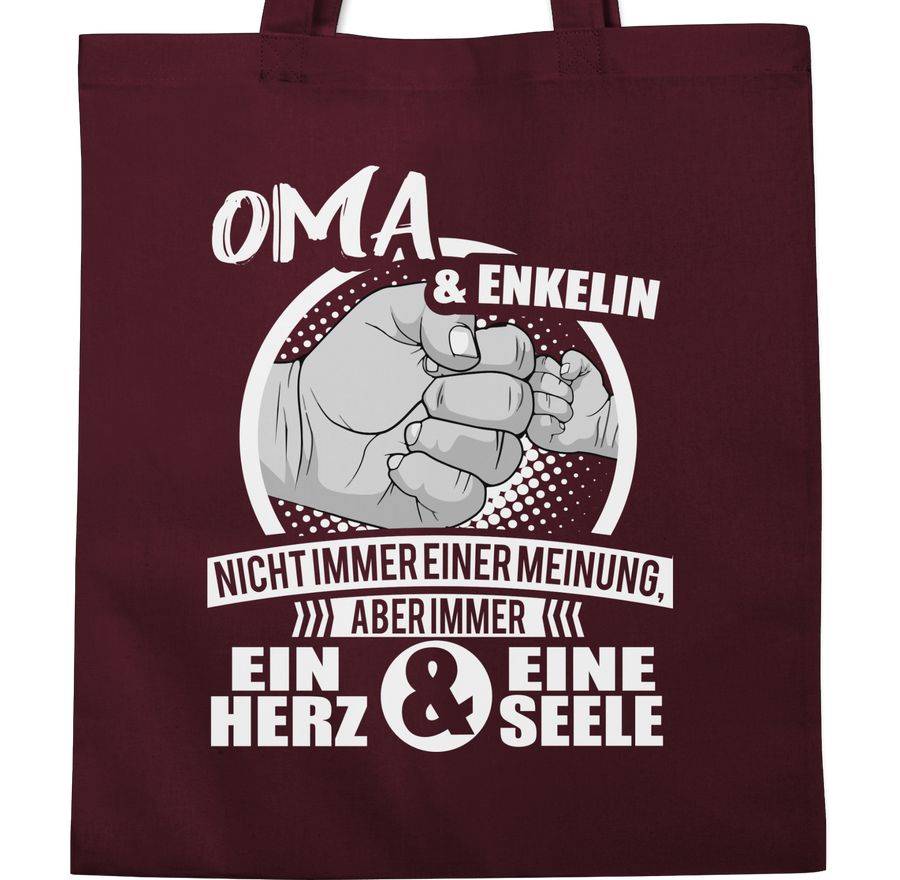 Shirtracer Oma & Enkelin Immer Ein Herz & Eine Seele: T-Shirt Gym Bag Shirtracer