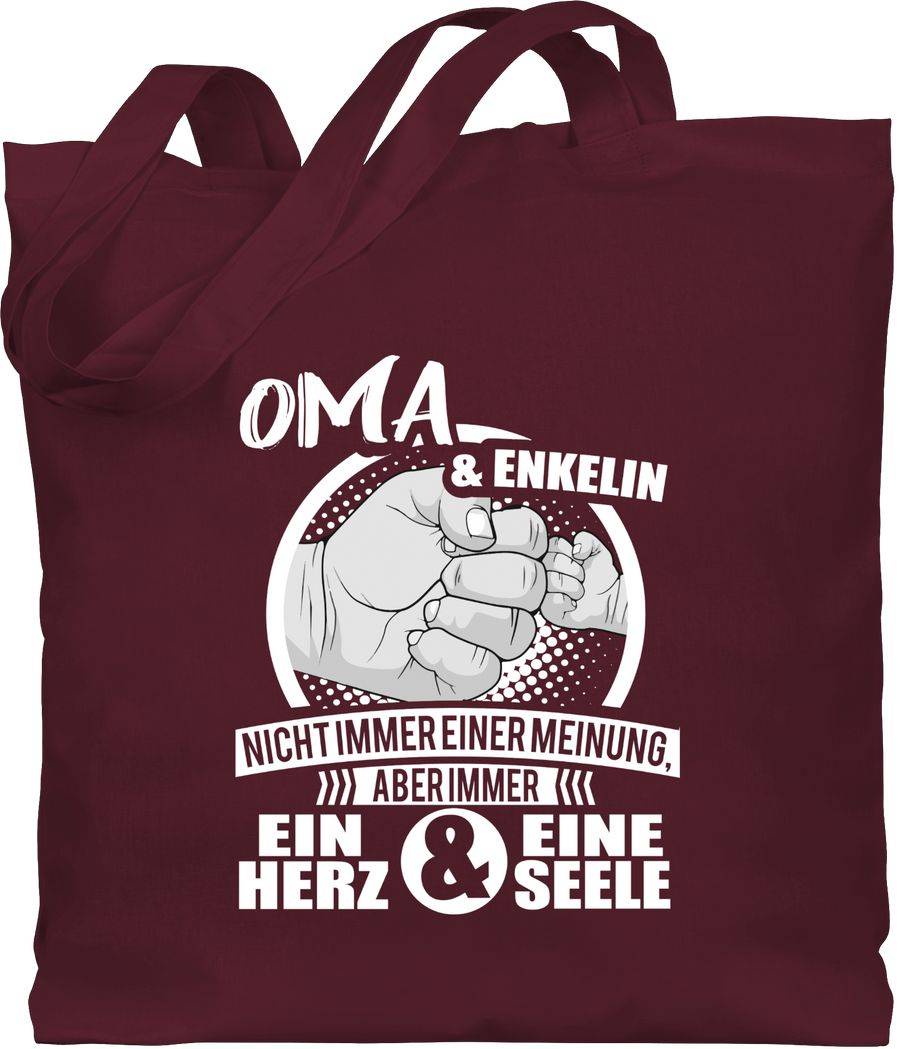 Shirtracer Oma & Enkelin Immer ein Herz & eine Seele: T-Shirt Gym Bag Shirtracer