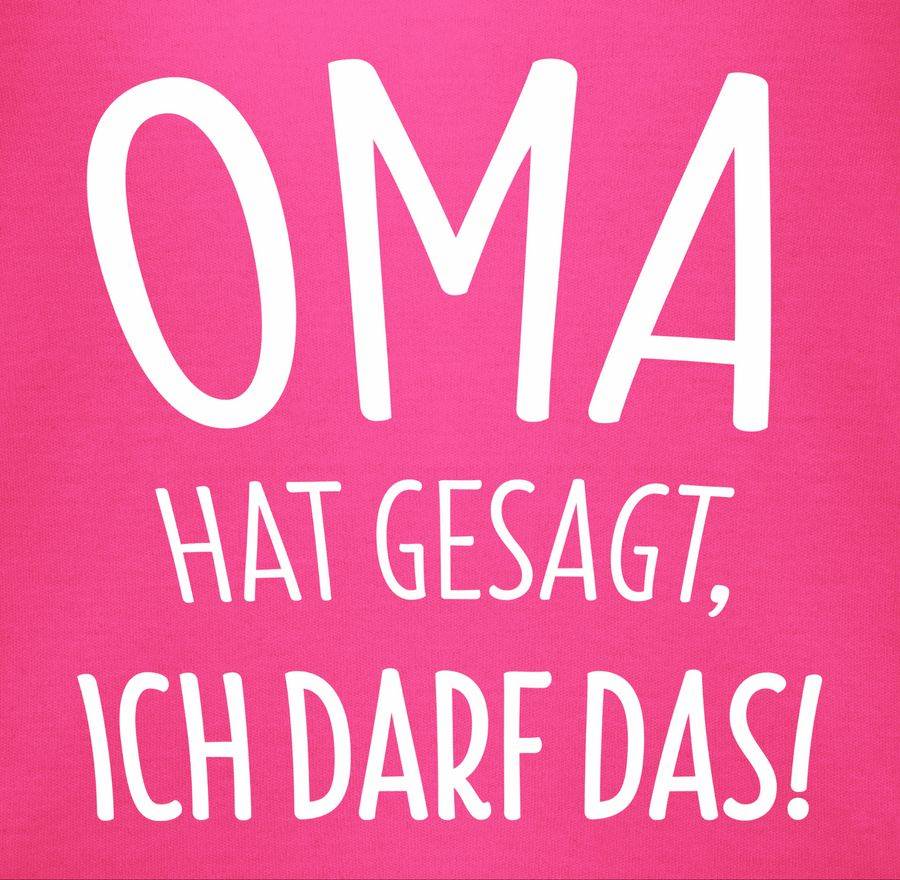 Shirtracer Oma Hat Gesagt Ich Darf Das: Tshirt Rucksack Shirtracer