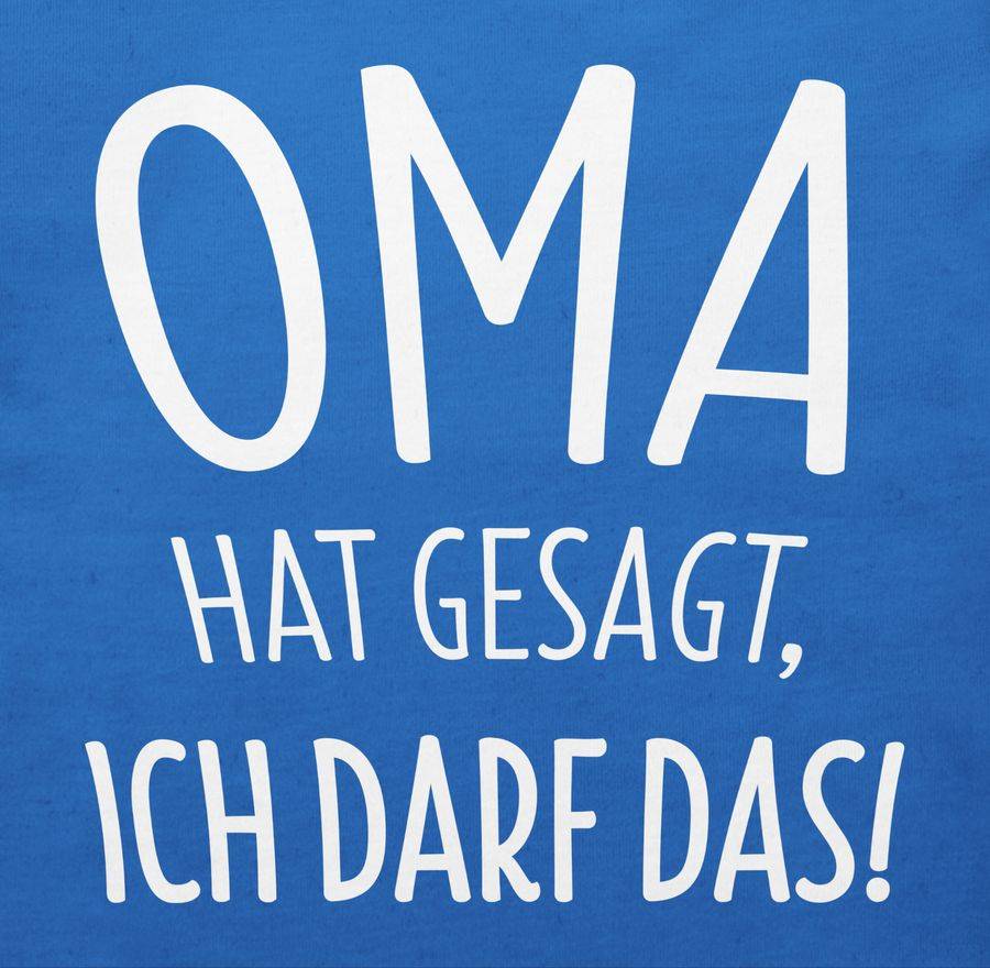Shirtracer Oma Hat Gesagt Ich Darf Das: Tshirt Rucksack Shirtracer