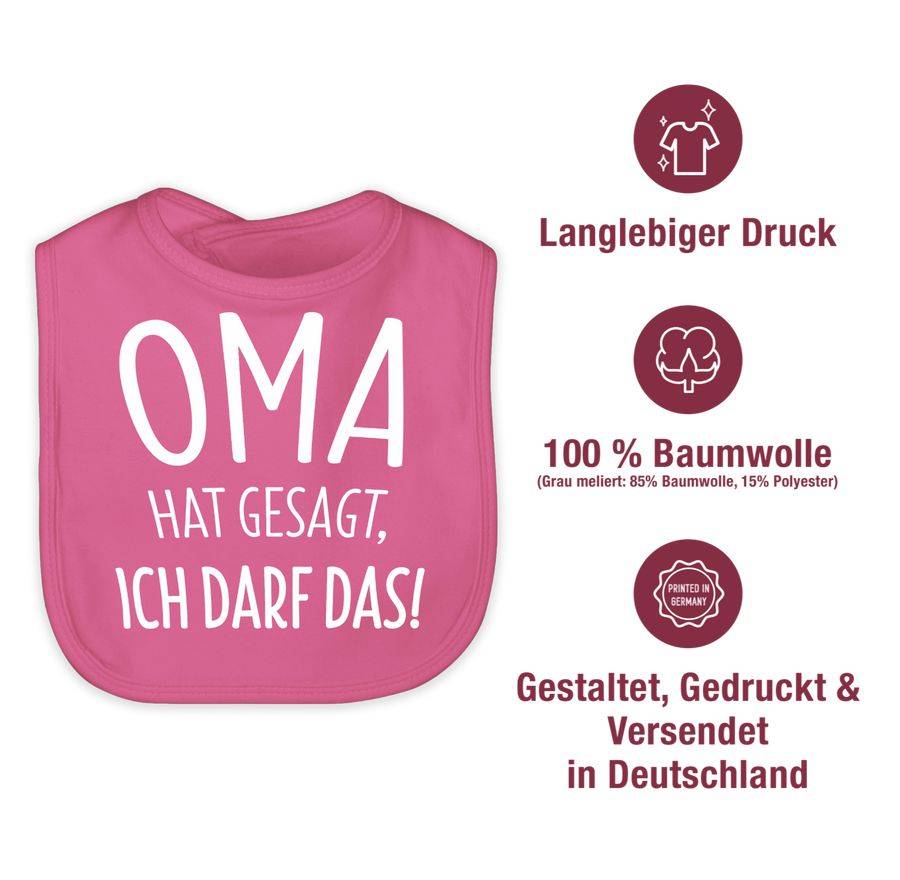 Shirtracer Oma Hat Gesagt Ich Darf Das: Tshirt Rucksack Shirtracer