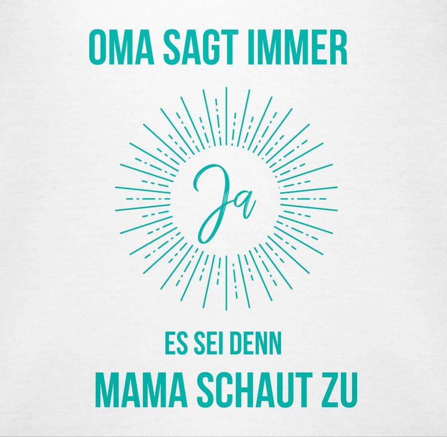 Shirtracer Oma Sagt Immer Ja Es Sei Denn Mama Schaut Zu: Tshirt Rucksack Shirtracer