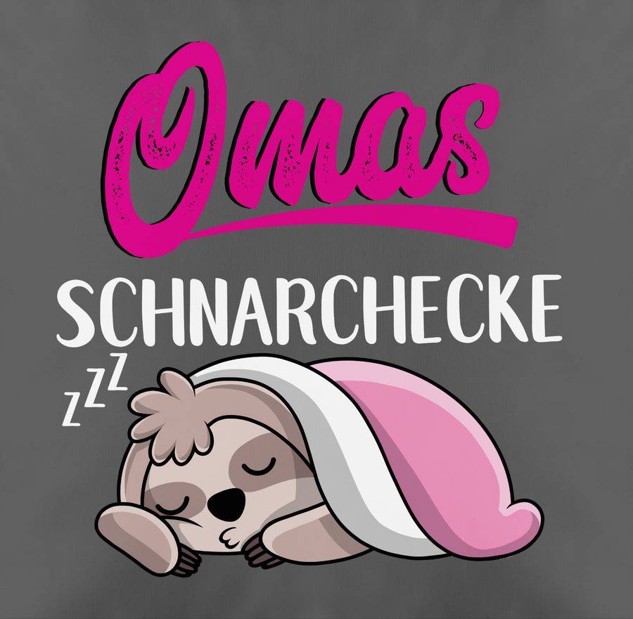 Shirtracer Omas Schnarchecke Mit Faultier - Weiß Shirts & Mehr Shirtracer