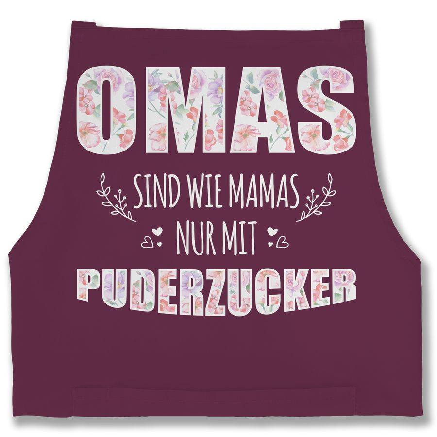 Shirtracer Omas sind wie Mamas nur mit Puderzucker Shirts & Mehr Shirtracer