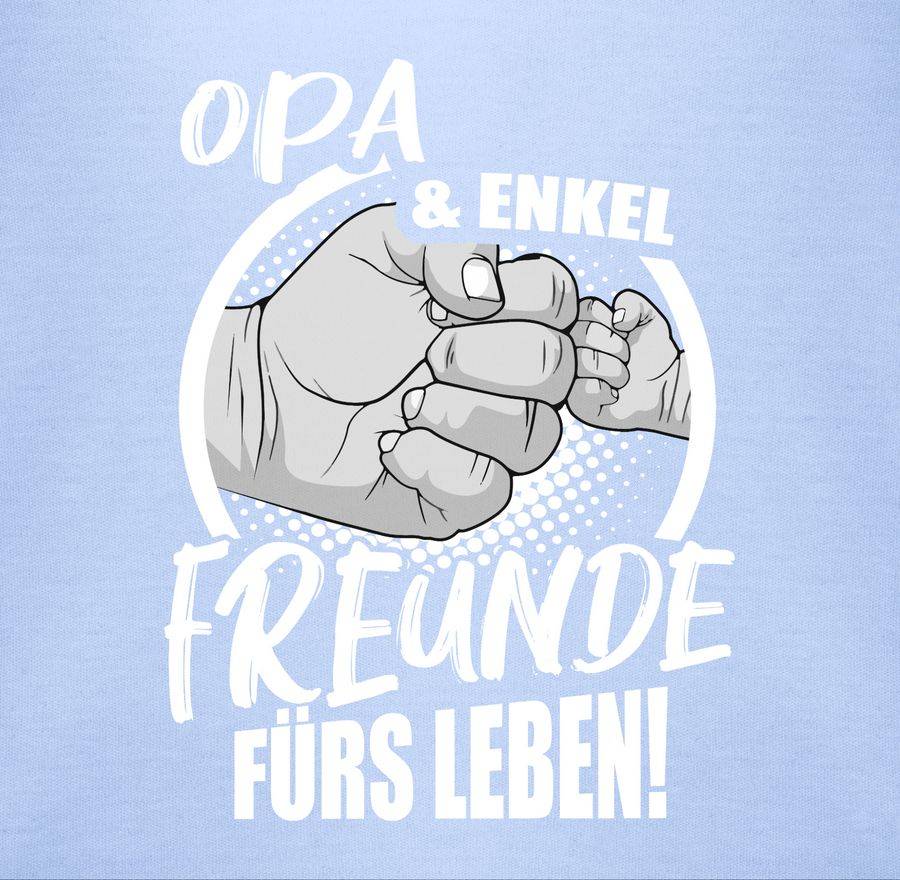 Shirtracer Opa & Enkel Freunde Fürs Leben!: T-Shirt Turnbeutel Shirtracer