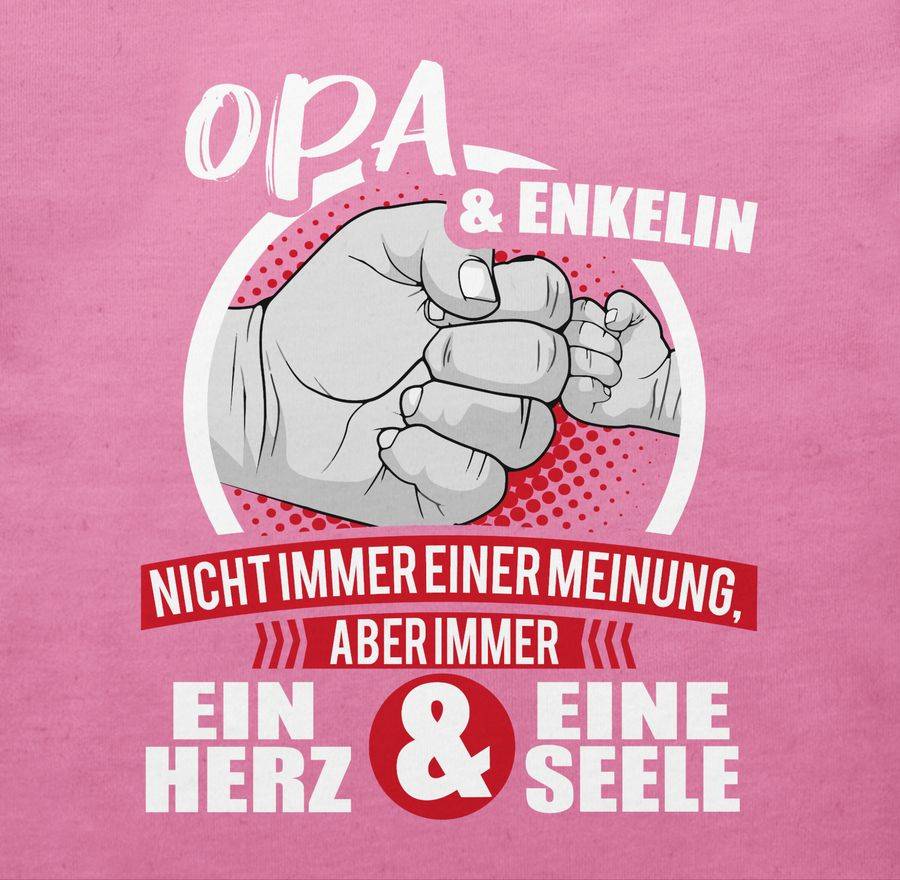 Shirtracer Opa & Enkelin Immer Ein Herz & Eine Seele - Weiß/rot: T-Shirt Gym Bag Shirtracer