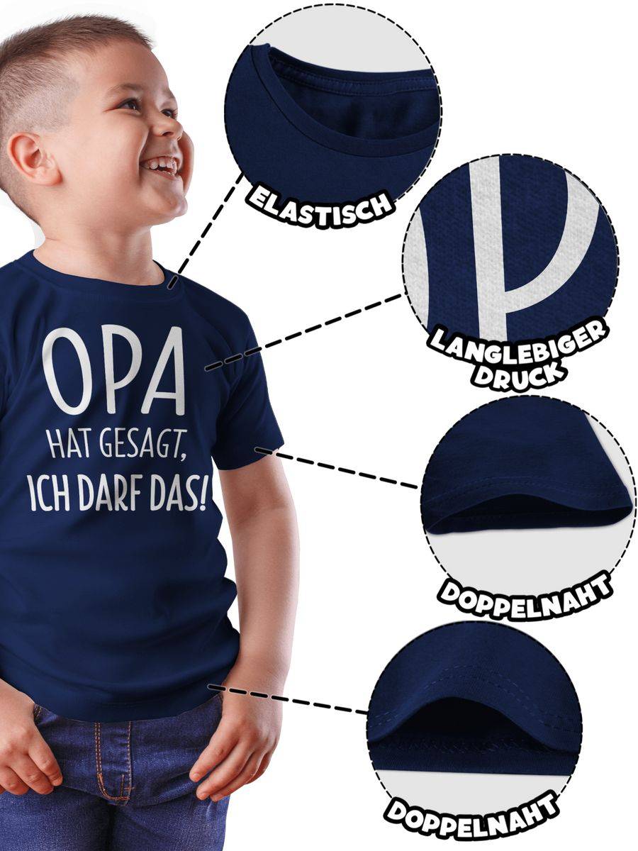 Shirtracer Opa Hat Gesagt Ich Darf Das: Tshirt Turnbeutel Shirtracer