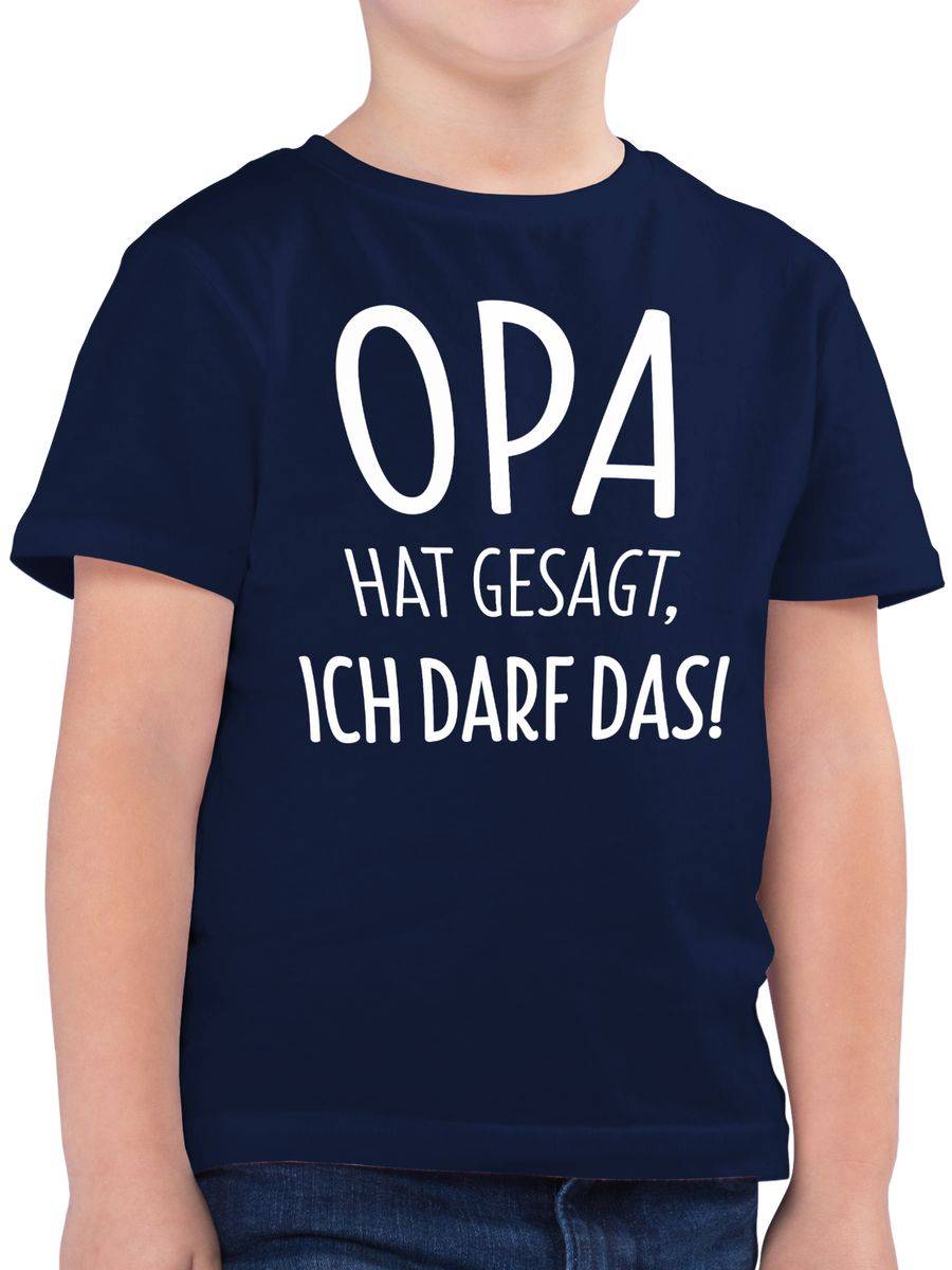 Shirtracer Opa hat gesagt ich darf das: Tshirt Turnbeutel Shirtracer