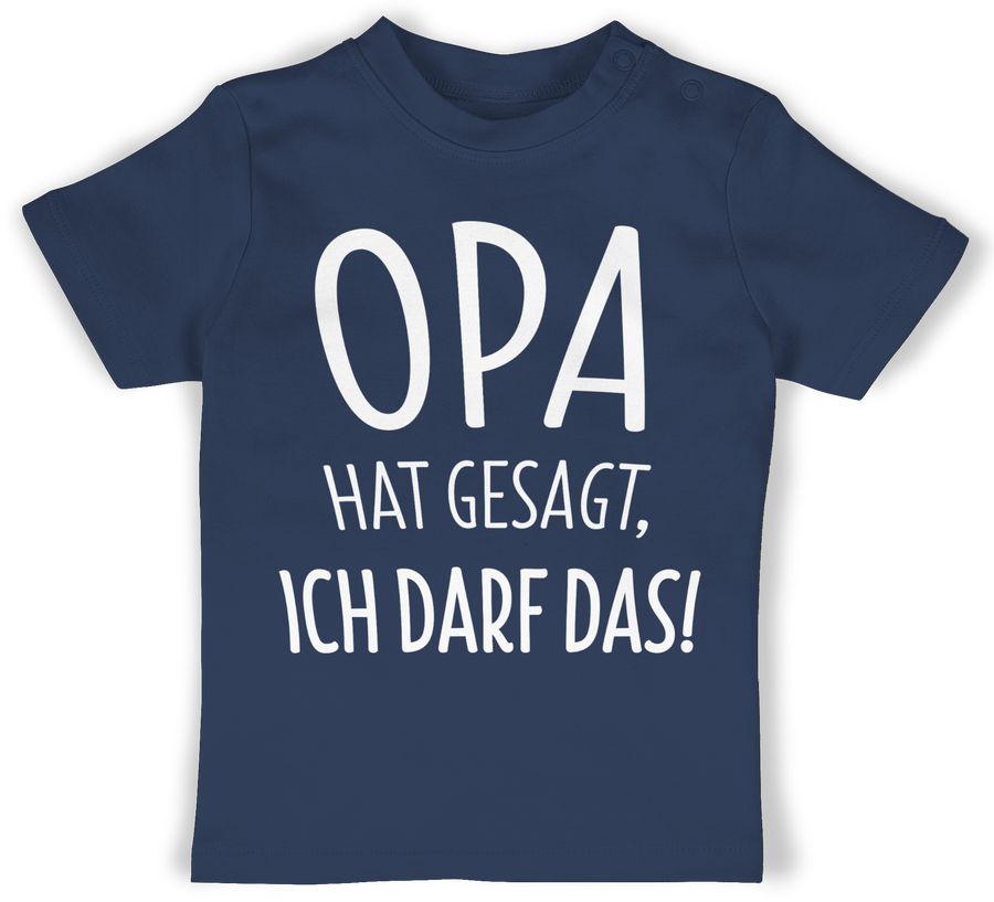 Shirtracer Opa hat gesagt ich darf das: Tshirt Turnbeutel Shirtracer