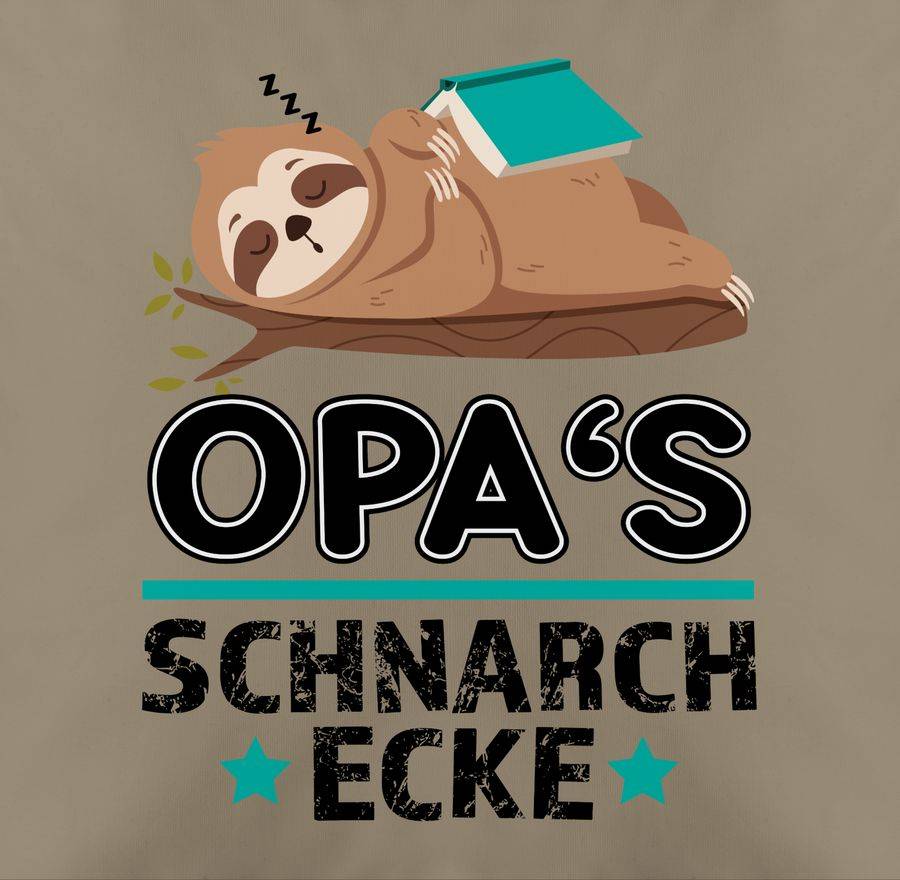 Shirtracer Opa Schnarchecke I Schnarchplatz Geschenk Für Opas Bester Opi Faultier: T-Shirt Shirtracer