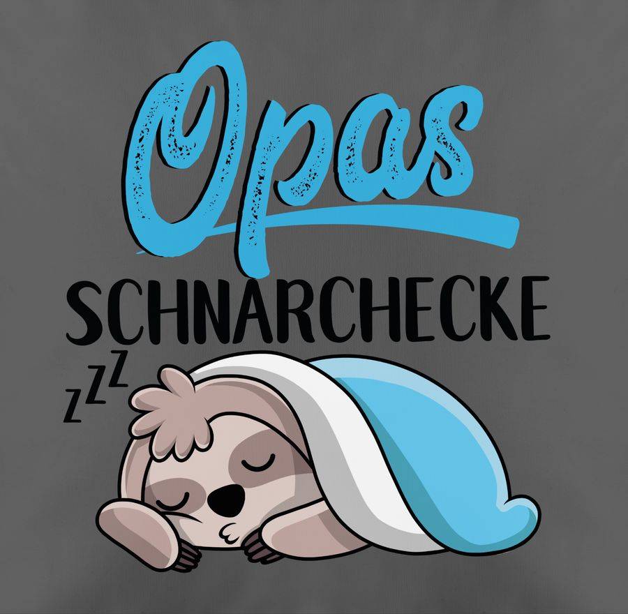 Shirtracer Opas Schnarchecke Mit Faultier - Schwarz Shirts & Mehr Shirtracer