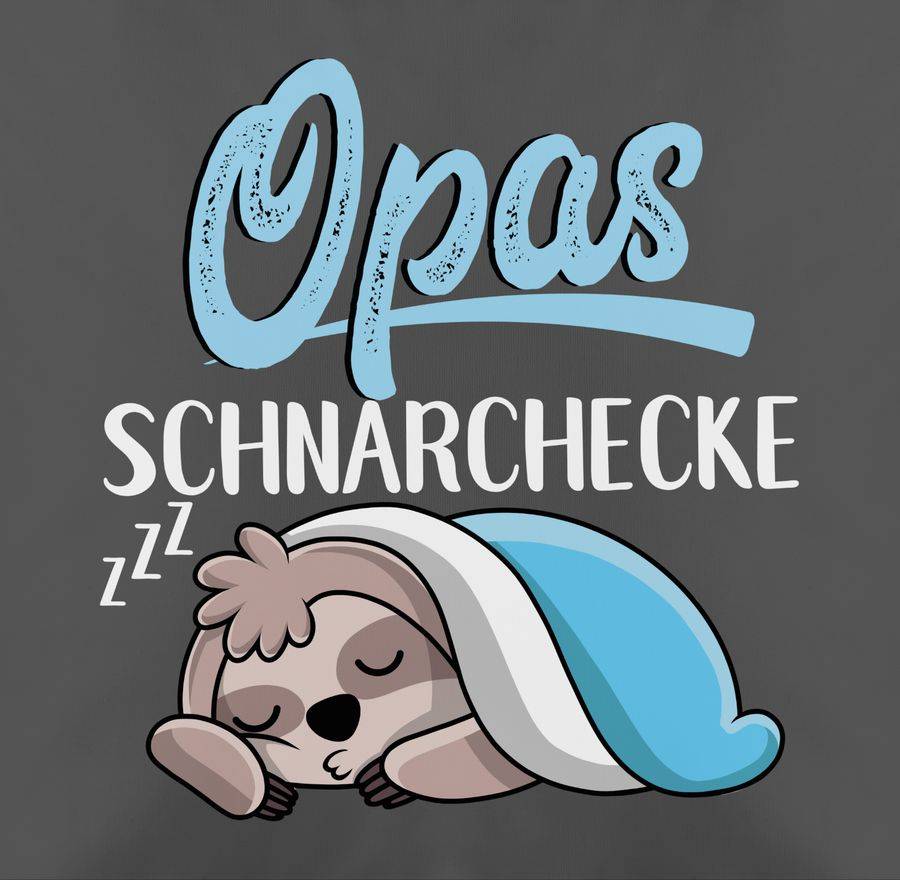 Shirtracer Opas Schnarchecke Mit Faultier - Weiß: Tshirt Gym Bag Shirtracer