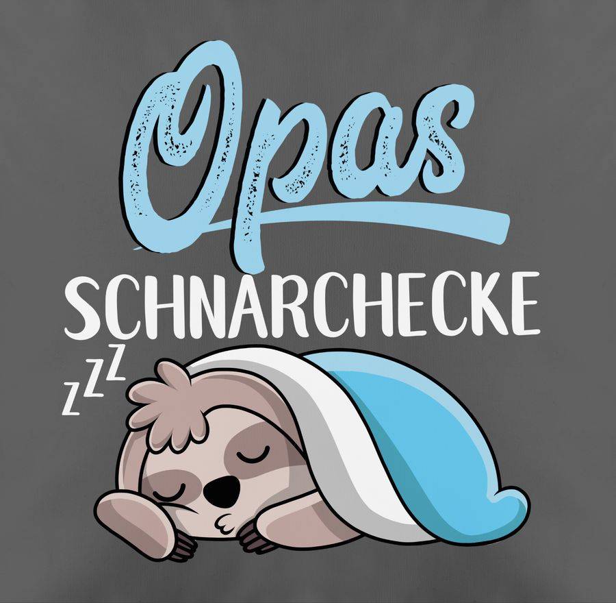 Shirtracer Opas Schnarchecke Mit Faultier - Weiß: Tshirt Gym Bag Shirtracer