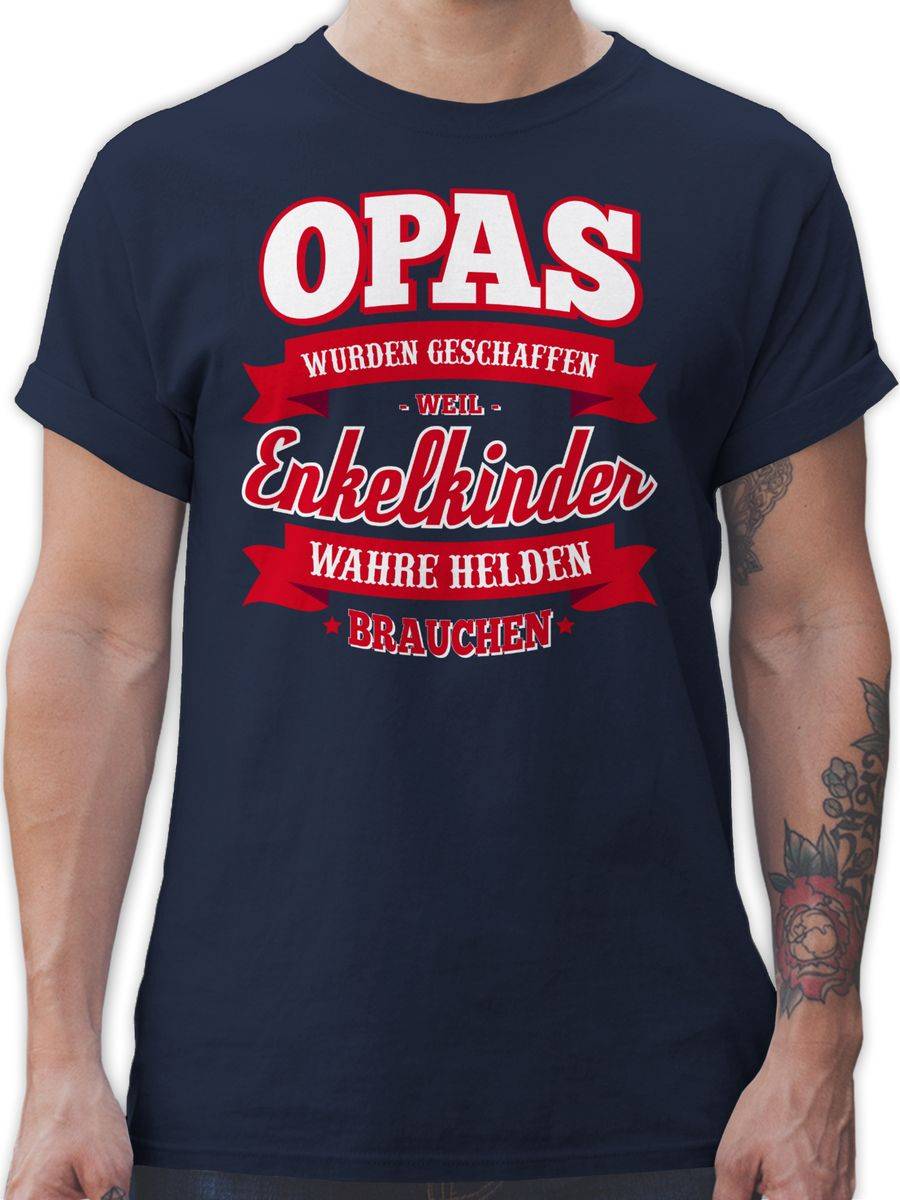 Shirtracer Opas wurden geschaffen weil Enkelkinder wahre Helden brauchen: Tshirt Rucksack Shirtracer