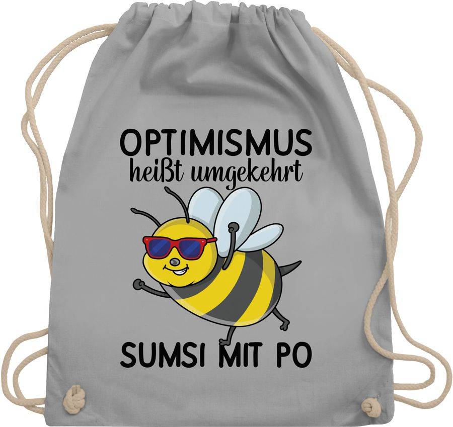 Shirtracer Optimismus heißt umgekehrt Sumsi mit Po - schwarz Shirts & Mehr Shirtracer