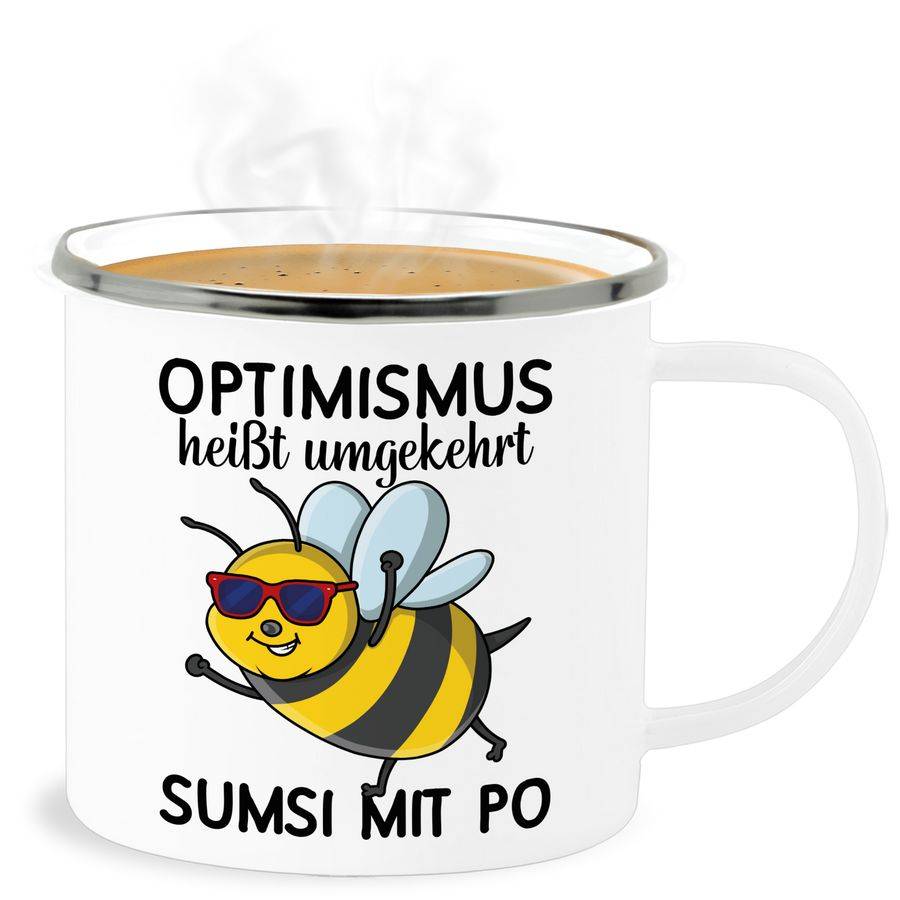 Shirtracer Optimismus heißt umgekehrt Sumsi mit Po - schwarz Shirts & Mehr Shirtracer