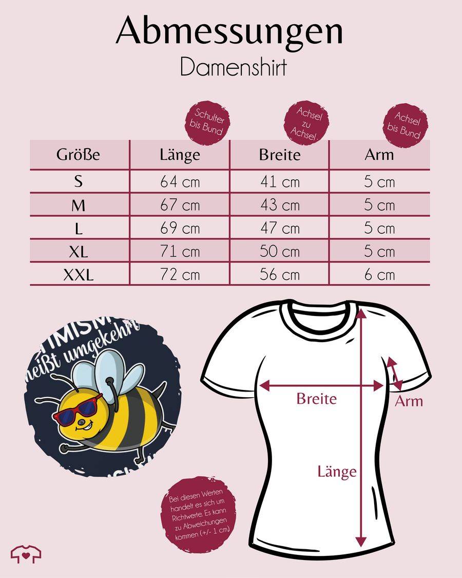 Shirtracer Optimismus Heißt Umgekehrt Sumsi Mit Po - Weiß: Tshirt Turnbeutel Shirtracer