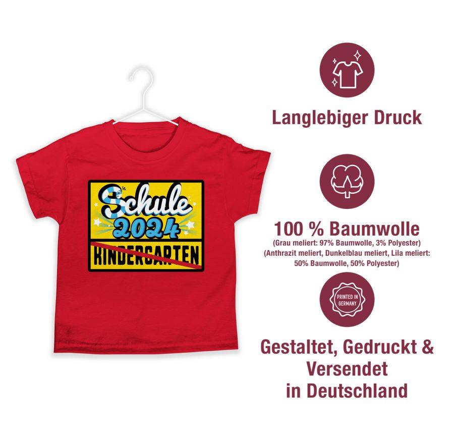 Shirtracer Ortsschild Schule 2024 Kindergarten Shirts & Mehr Shirtracer