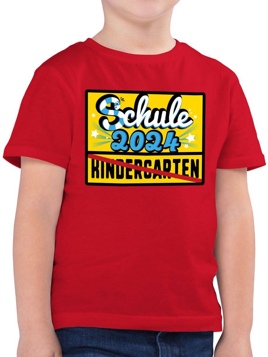 Shirtracer Ortsschild Schule 2024 Kindergarten Shirts & Mehr Shirtracer