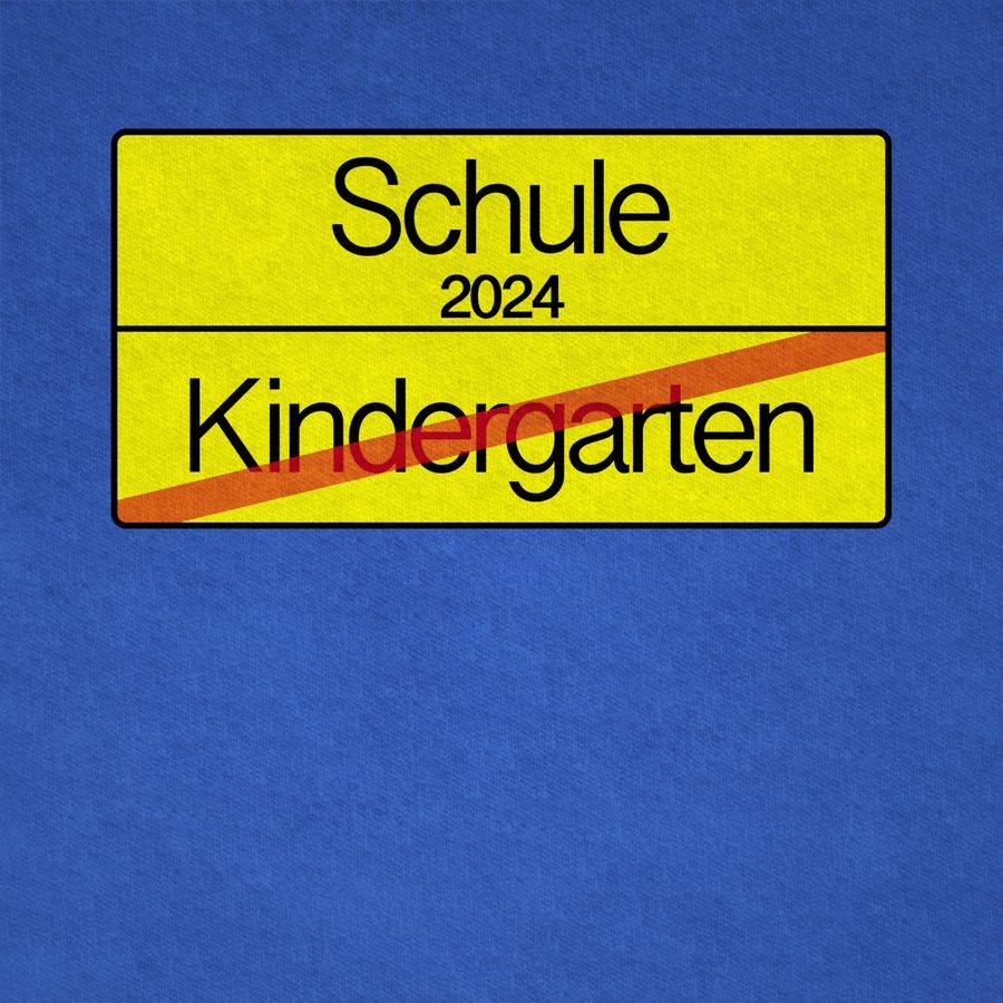 Shirtracer Ortsschild Verkehrsschild Schule 2024 Kindergarten: T-Shirt Rucksack Shirtracer