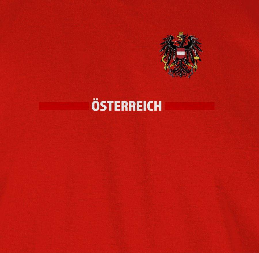 Shirtracer Österreich Trikot Wappen Österreicher Mit Stolz Österreichisches Fan-Motiv Shirtracer