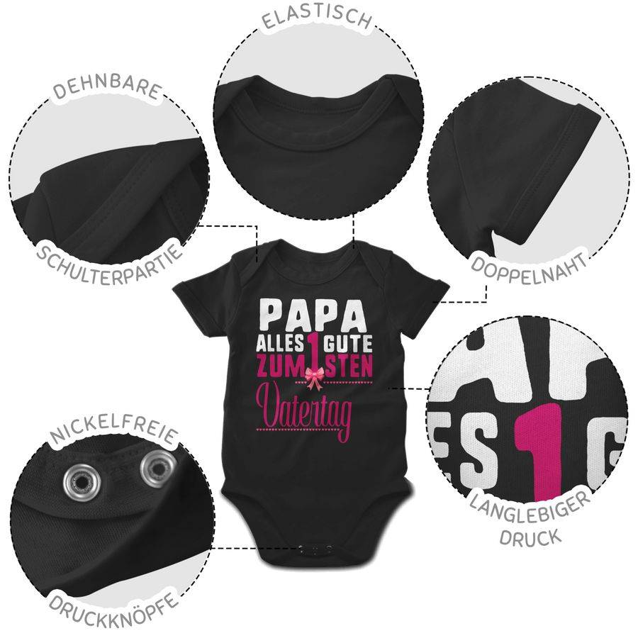 Shirtracer Papa Alles Guten Zum 1sten Vatertag Fuchsia Shirts & Mehr Shirtracer