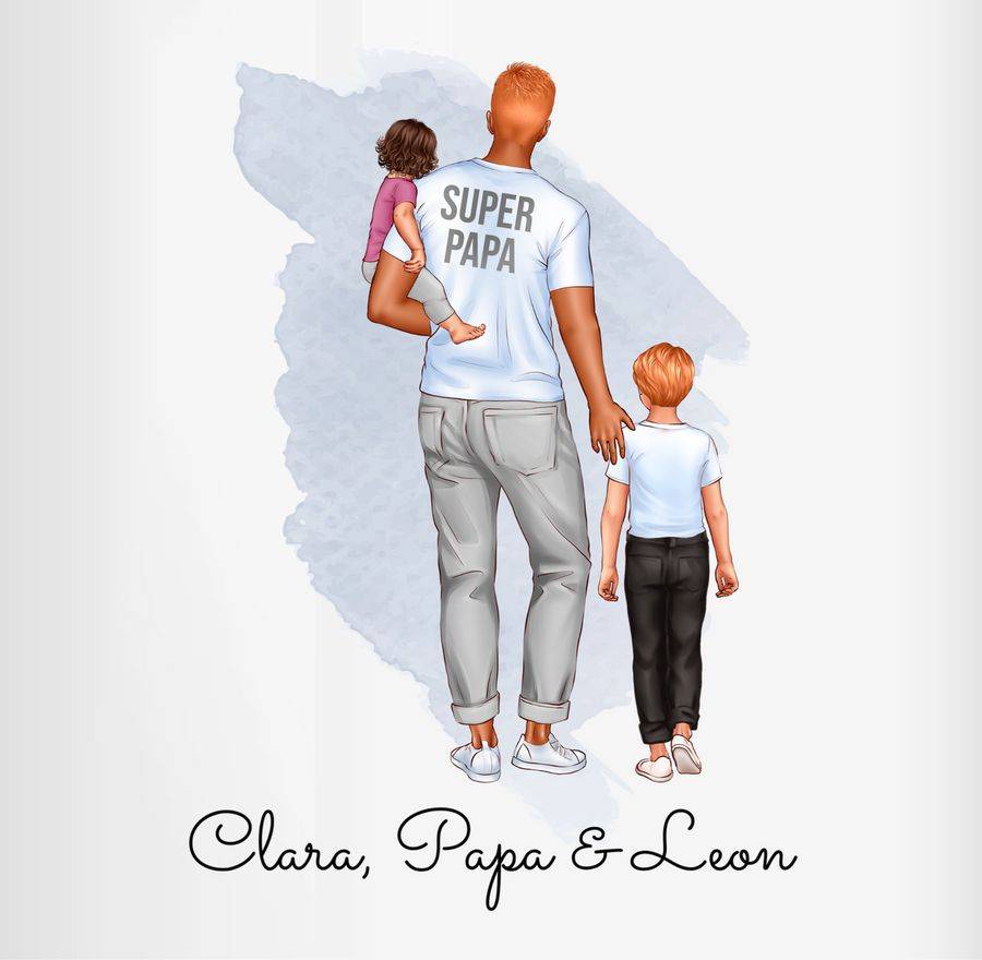 Shirtracer Papa Baby Kind Geschenk I Vater Geschenkidee: T-Shirt Gym Bag Shirtracer