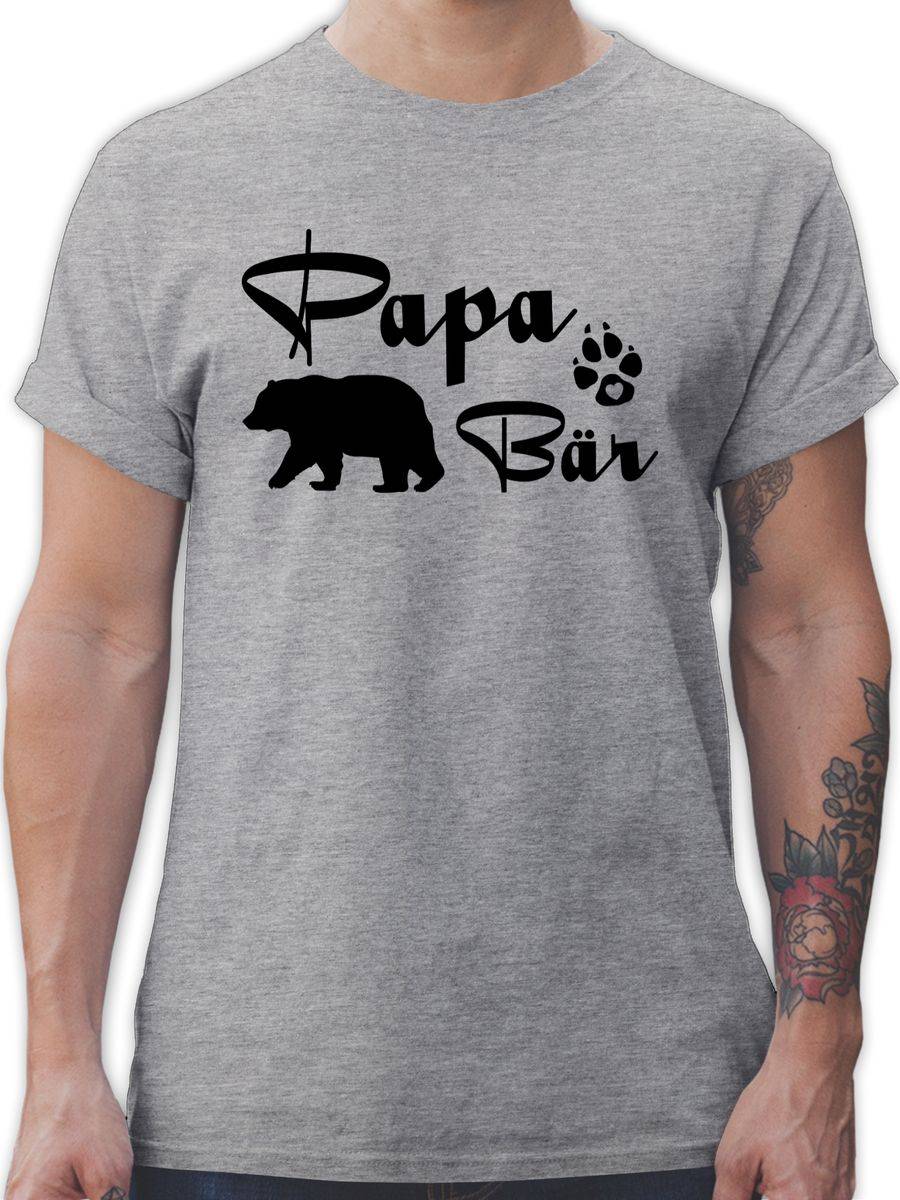 Shirtracer Papa Bär Lettering Shirts & Mehr Shirtracer