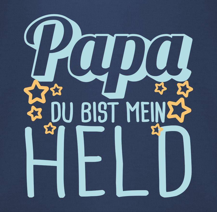 Shirtracer Papa Du Bist Mein Held - Blau Shirts & Mehr Shirtracer