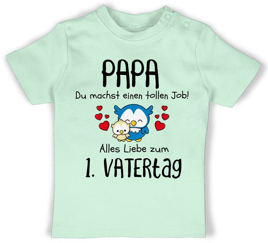 Shirtracer Papa du machst einen tollen Job alles Liebe zum 1. Vatertag schwarz Shirts & M Shirtracer