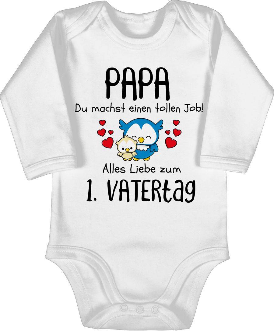 Shirtracer Papa du machst einen tollen Job alles Liebe zum 1. Vatertag schwarz Shirts & M Shirtracer
