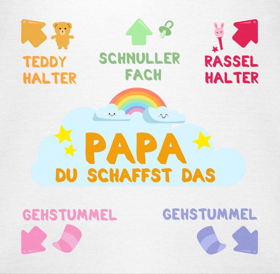 Shirtracer Papa Du Schaffst Das Bunt Shirts & Mehr Shirtracer