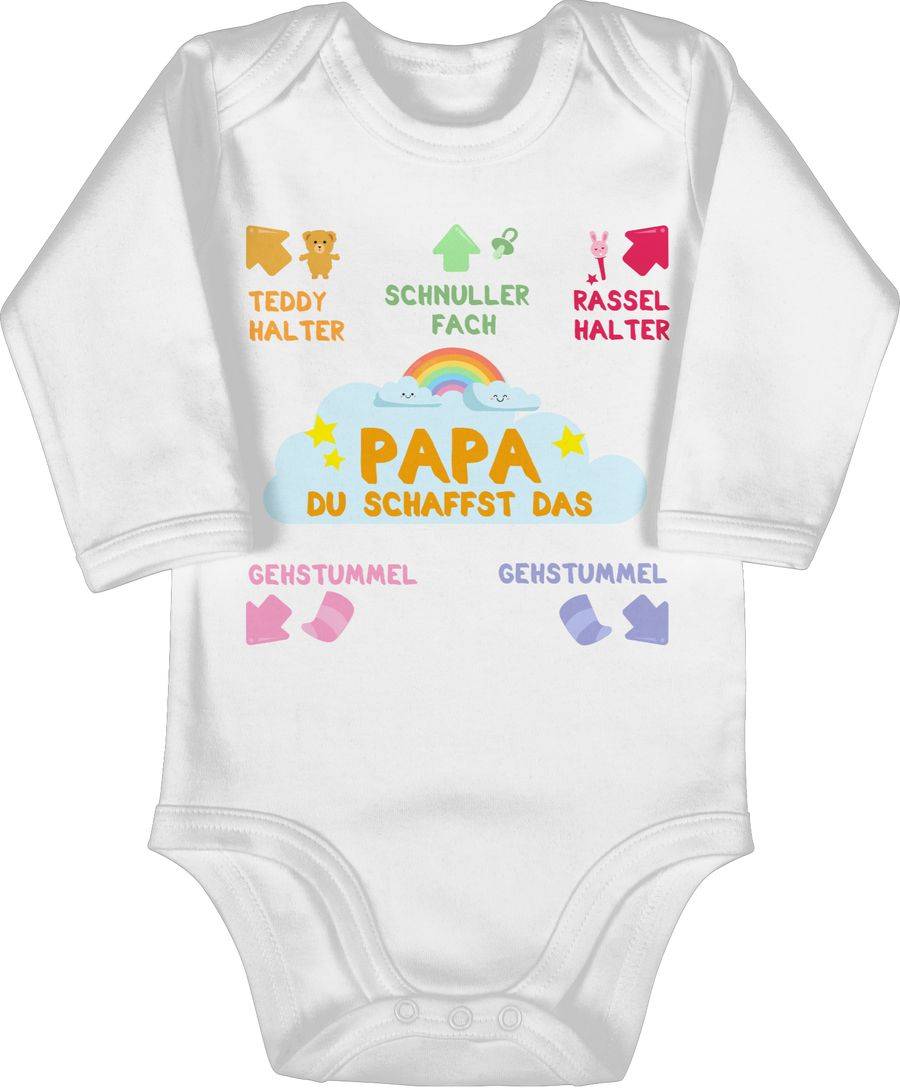 Shirtracer Papa du schaffst das bunt Shirts & Mehr Shirtracer