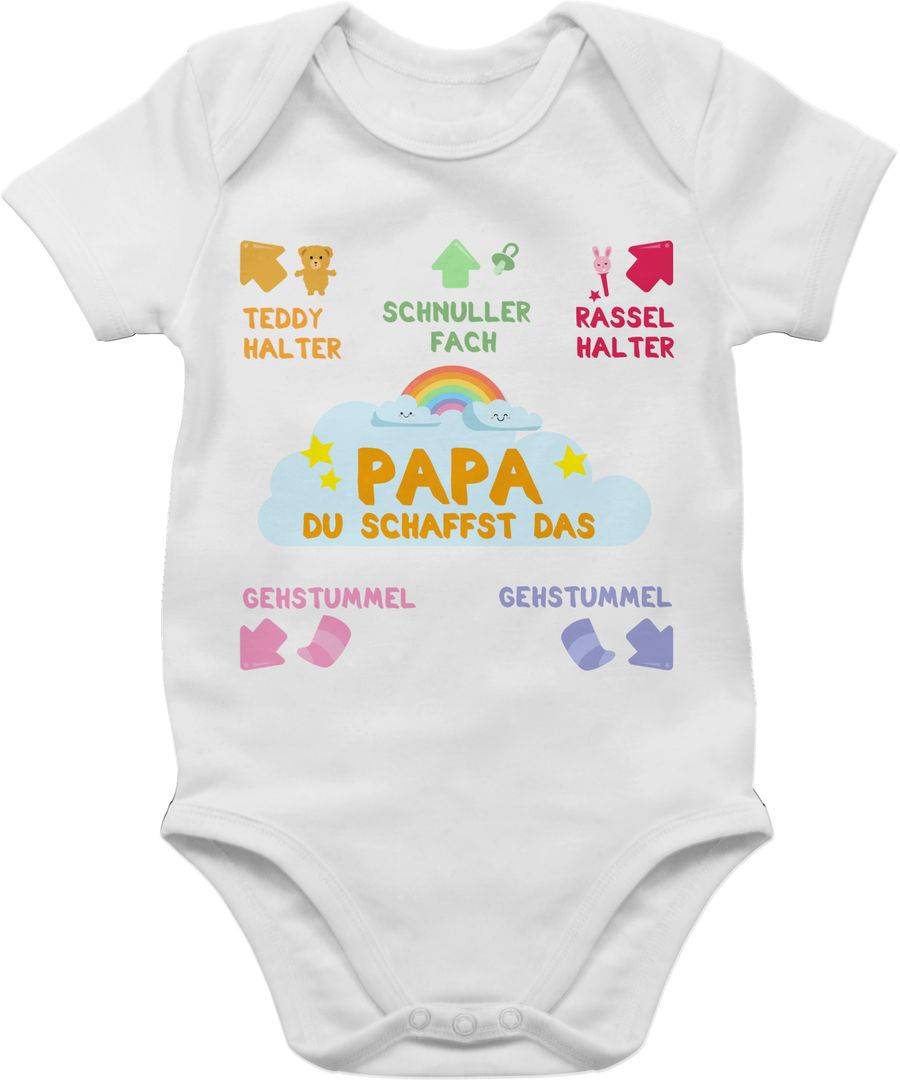 Shirtracer Papa du schaffst das bunt Shirts & Mehr Shirtracer