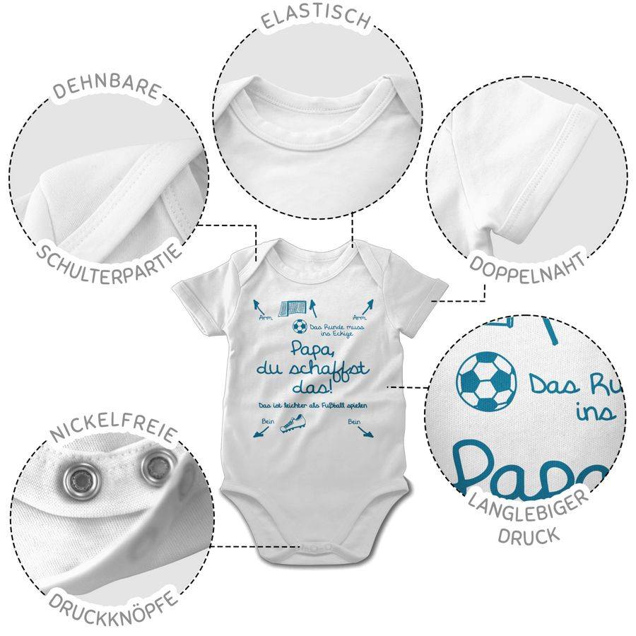 Shirtracer Papa Du Schaffst Das Fußball Junge: T-Shirt Gym Bag Shirtracer