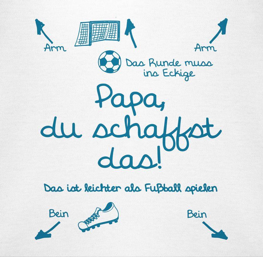 Shirtracer Papa Du Schaffst Das Fußball Junge: T-Shirt Gym Bag Shirtracer