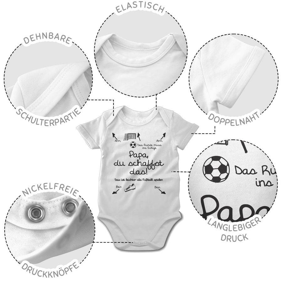 Shirtracer Papa Du Schaffst Das Fußball - Schwarz Shirts & Mehr Shirtracer