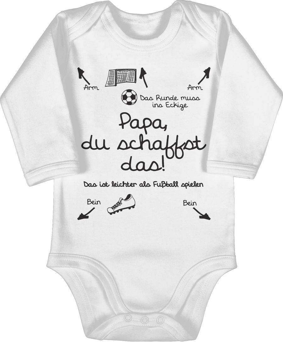 Shirtracer Papa du schaffst das Fußball - schwarz Shirts & Mehr Shirtracer