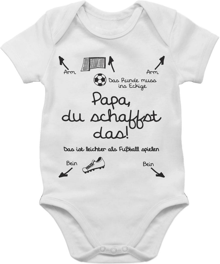 Shirtracer Papa du schaffst das Fußball - schwarz Shirts & Mehr Shirtracer