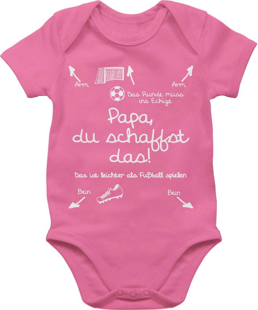 Shirtracer Papa du schaffst das Fußball - weiß Shirts & Mehr Shirtracer