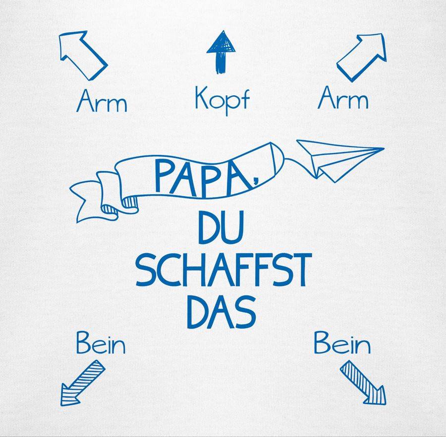 Shirtracer Papa, Du Schaffst Das! Junge: T-Shirt Turnbeutel Shirtracer
