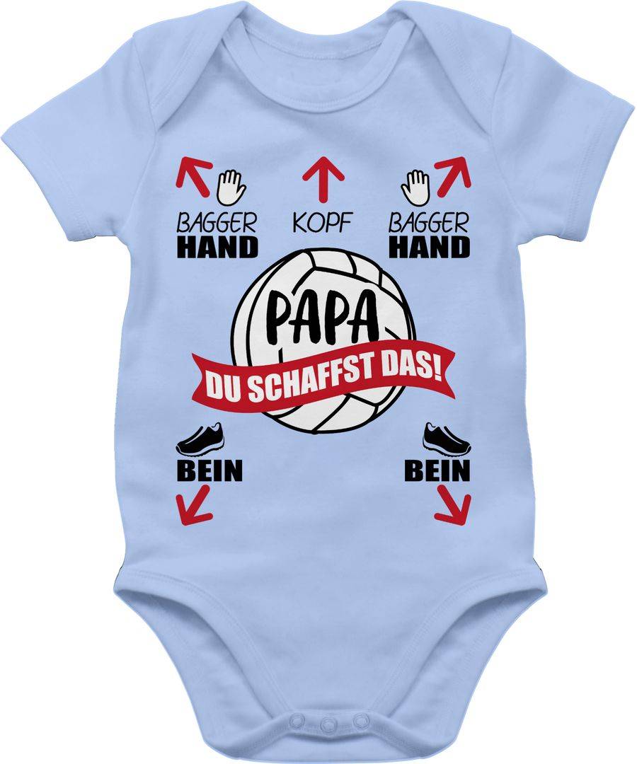 Shirtracer Papa - Du schaffst das! - schwarz: T-Shirt Turnbeutel Shirtracer