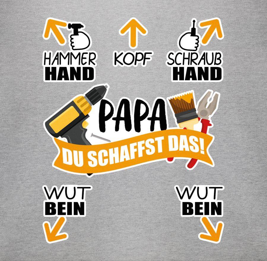 Shirtracer Papa - Du Schaffst Das! - Werkzeug: Tshirt Turnbeutel Shirtracer