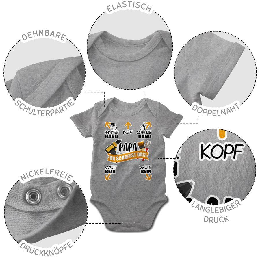 Shirtracer Papa - Du Schaffst Das! - Werkzeug: Tshirt Turnbeutel Shirtracer