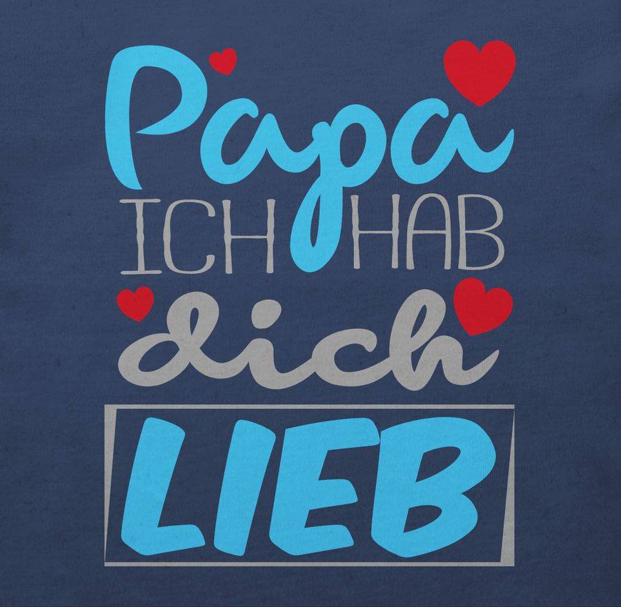Shirtracer Papa Ich Hab Dich Lieb: T-Shirt Rucksack Shirtracer