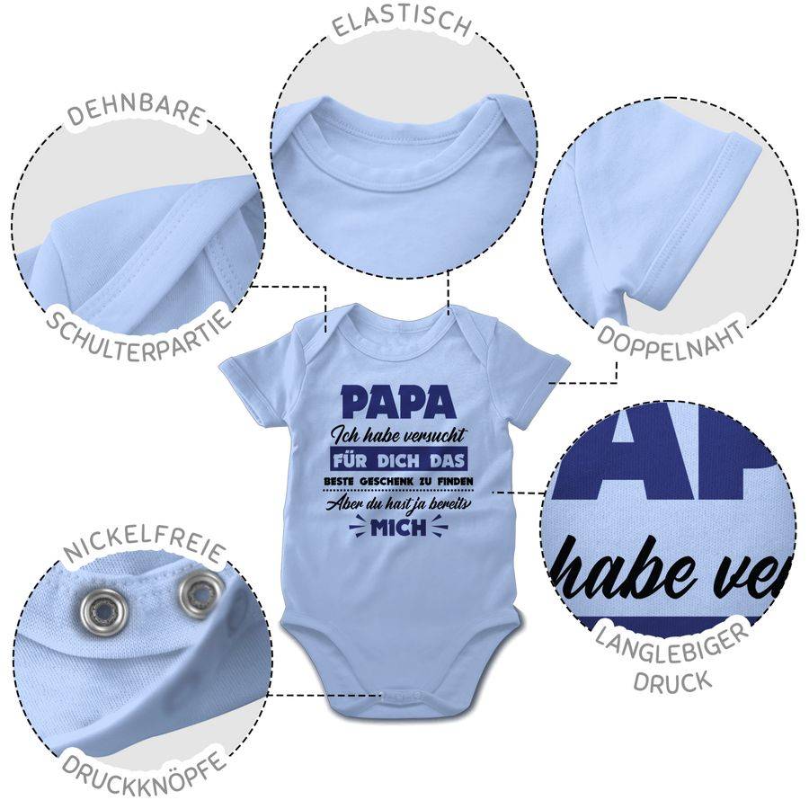 Shirtracer Papa Ich Habe Versucht Das Geschenk Zu Finden Schwarz/dunkelblau Shirts & Mehr Shirtracer