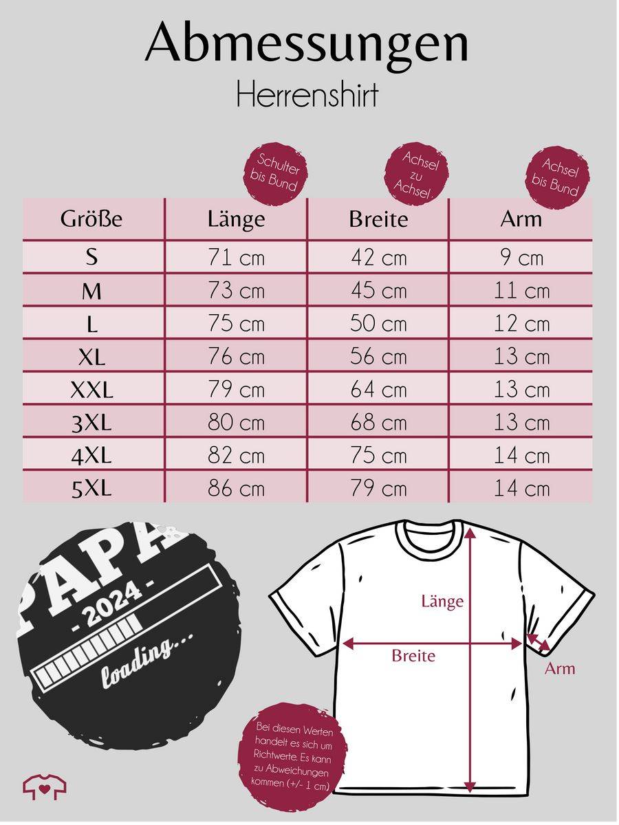 Shirtracer Papa Loading 2024 Weiß Shirts & Mehr Shirtracer